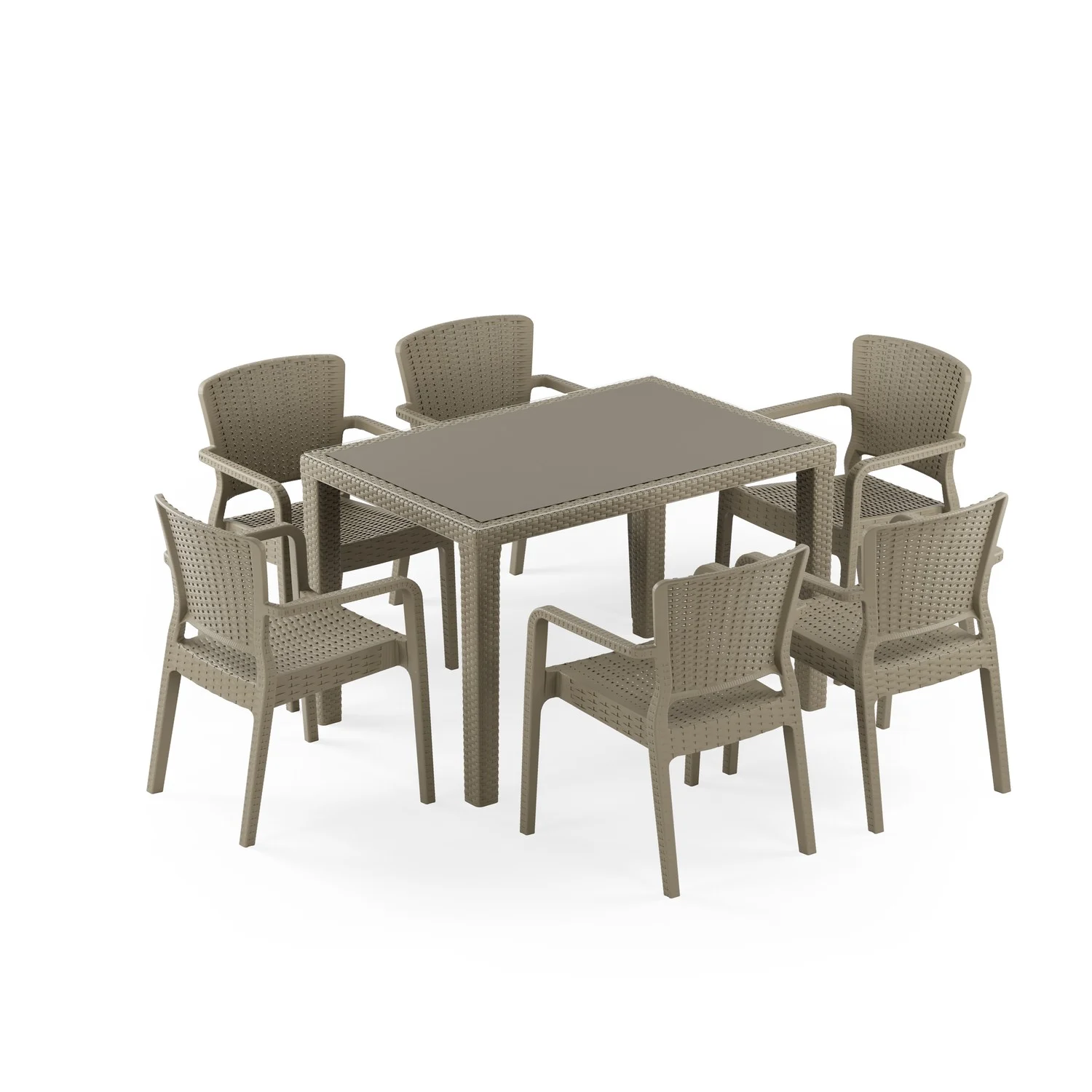 Antares Camlı 80x120 & Antares Koltuk | 6 Kişilik