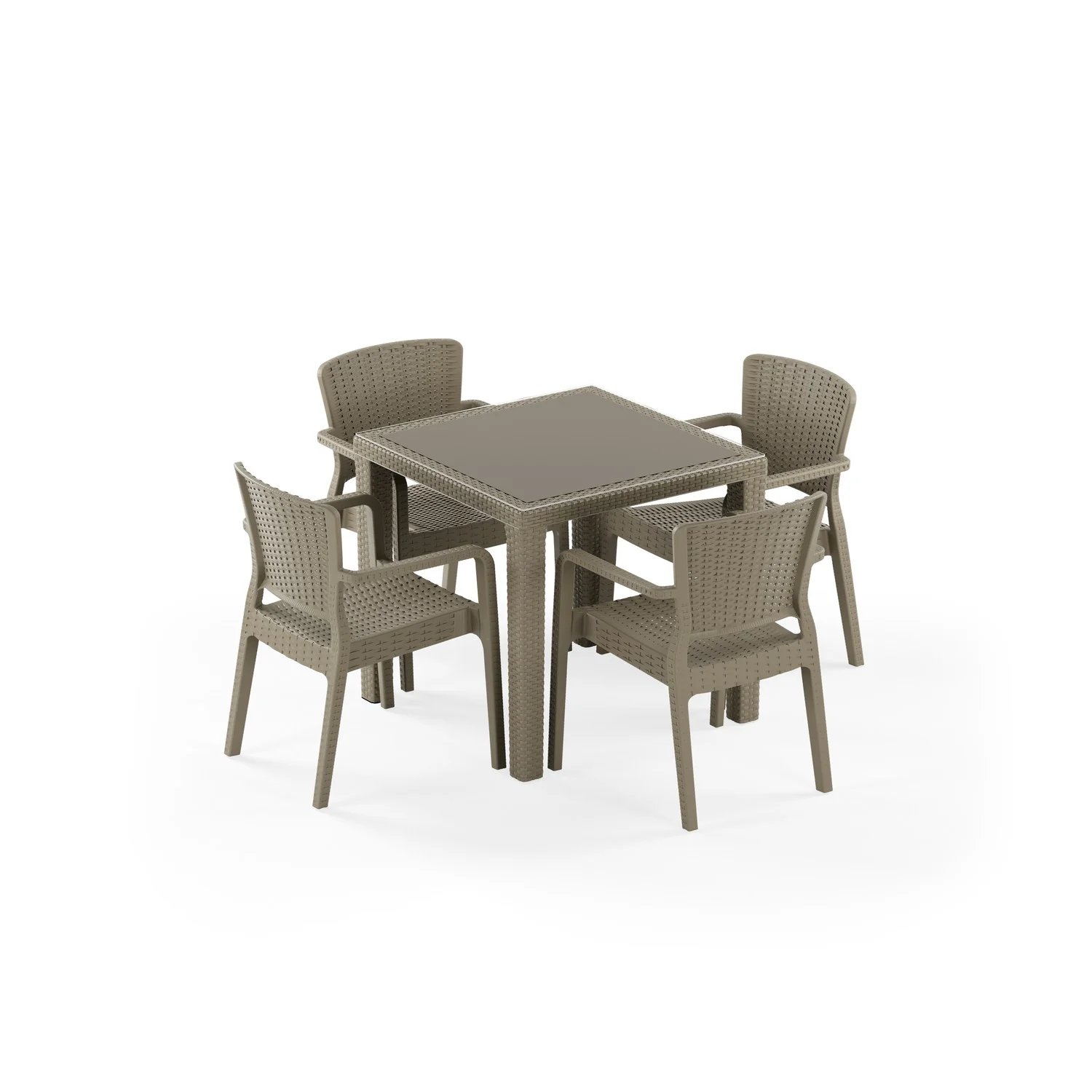 Antares Camlı 80x80 & Antares Koltuk | 4 Kişilik
