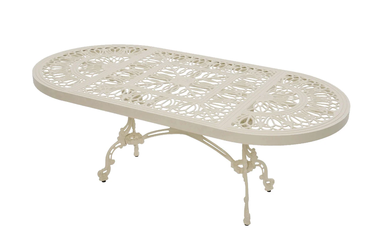 200 cm Oval Döküm Masa