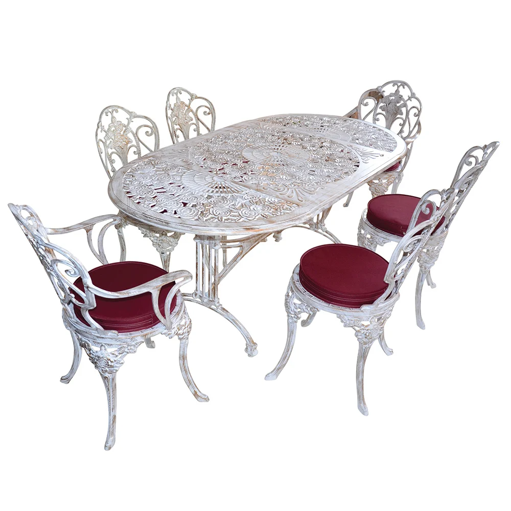 Rose 6 Kişilik Oval Masa Takımı (CG-740)