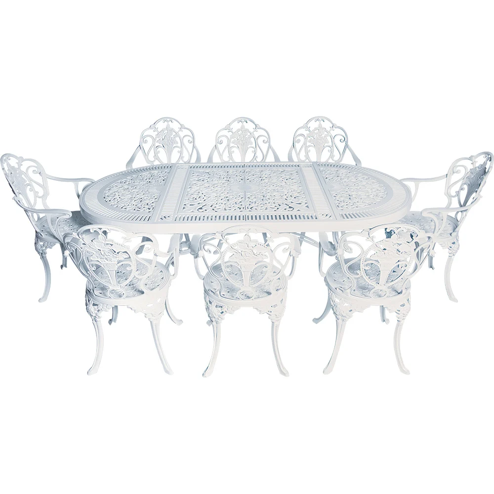 Rose 8 Kişilik Oval Masa Takımı (CG-738)