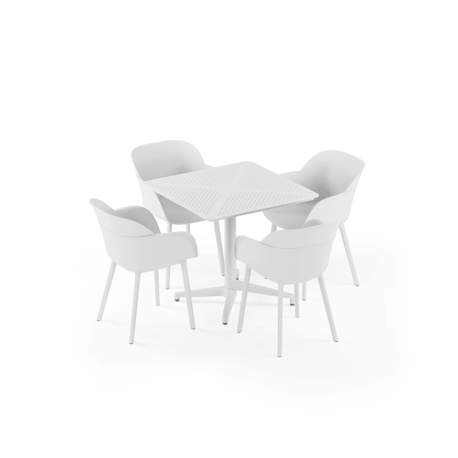 Moon 80x80 Katlanır & Shell-P Koltuk | 4 Kişilik