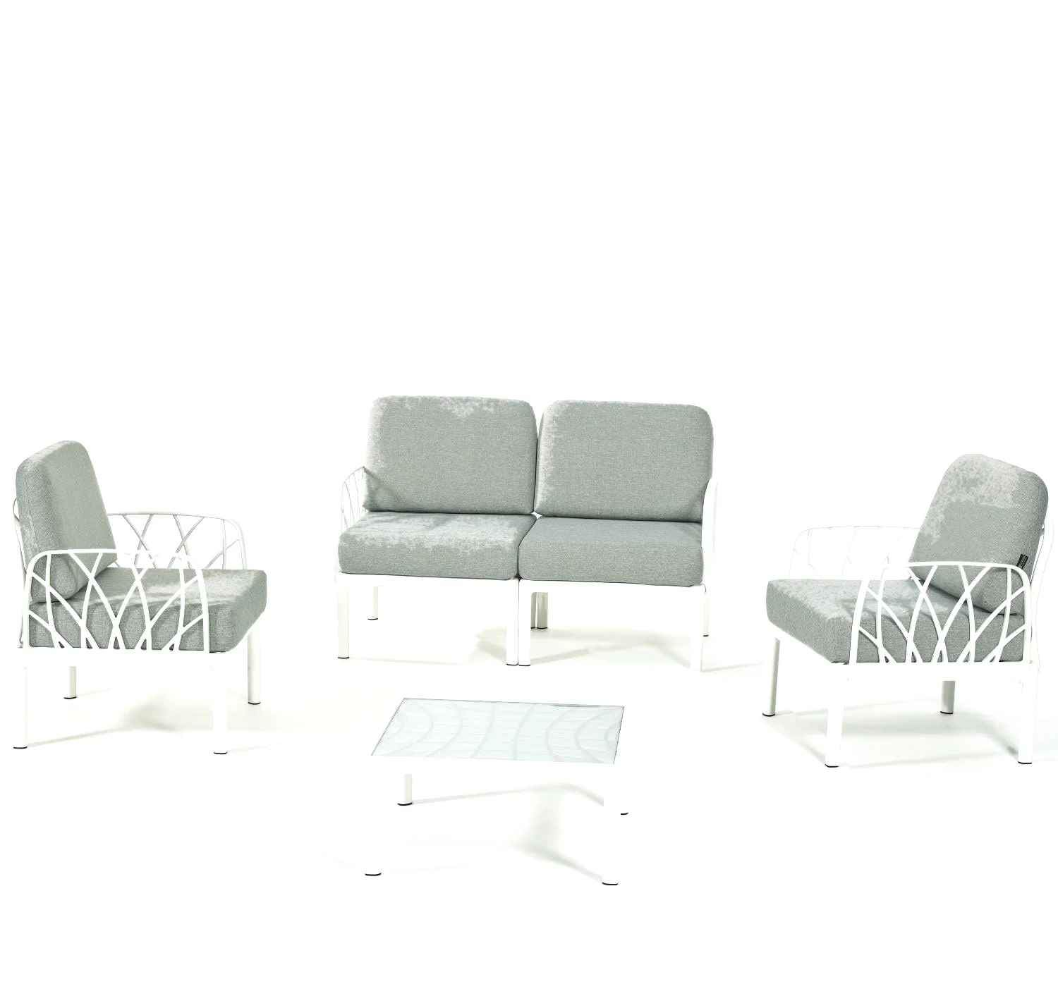 Garda Sofa Set 2+1+1 + Camlı Orta Sehpa
