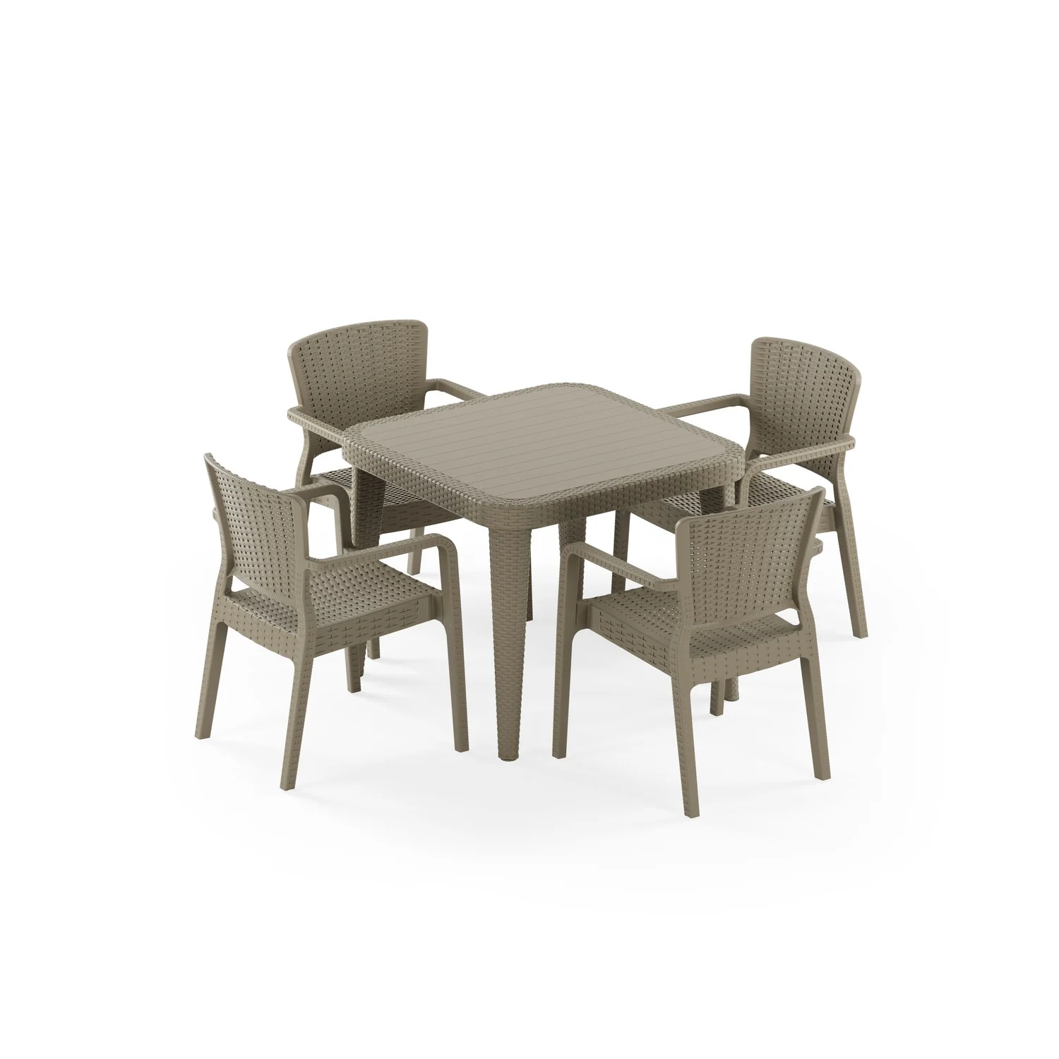 Osaka Rattan 90x90 & Antares Koltuk | 4 Kişilik